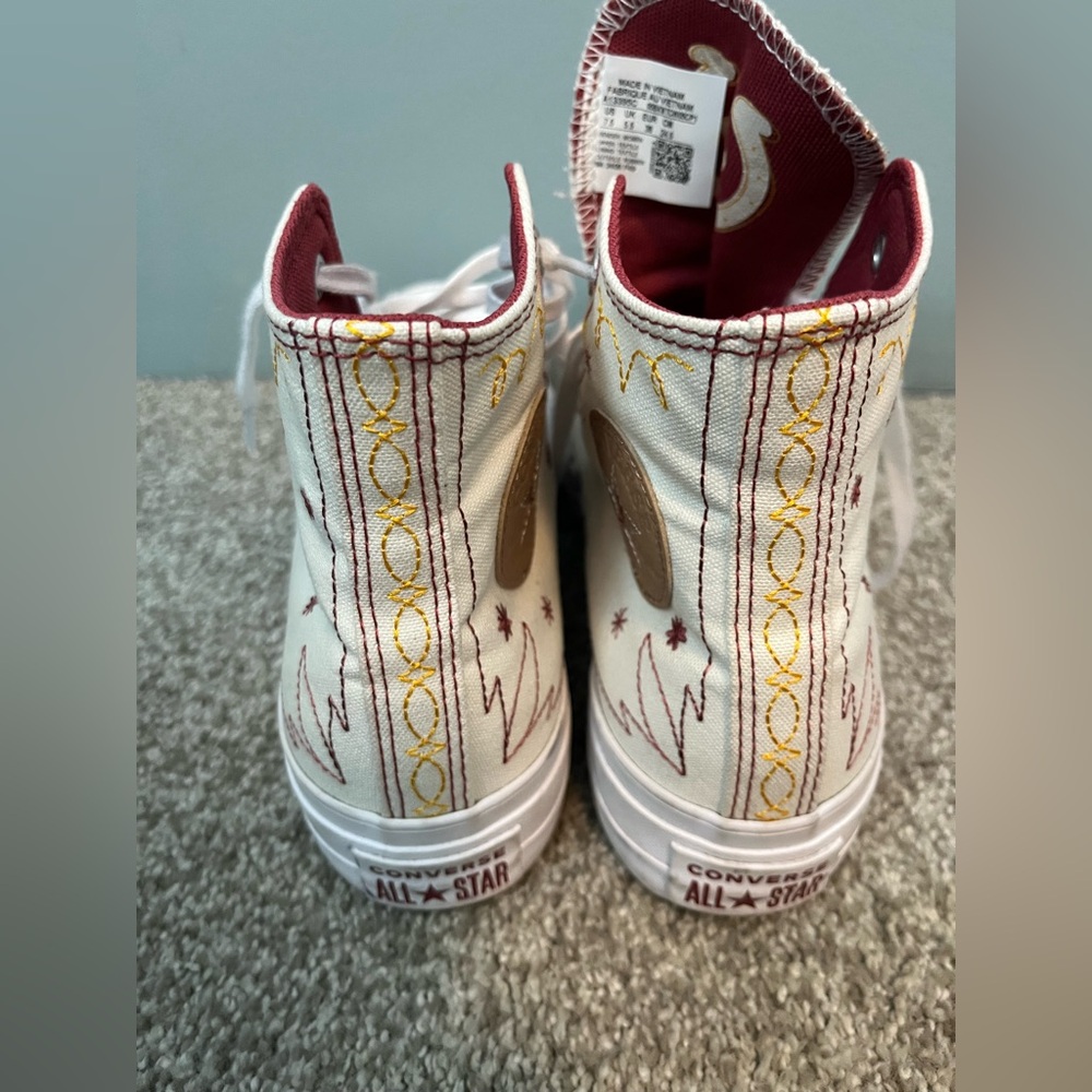 Chuck Taylor All Star Lift Platform Western Stitch High Top